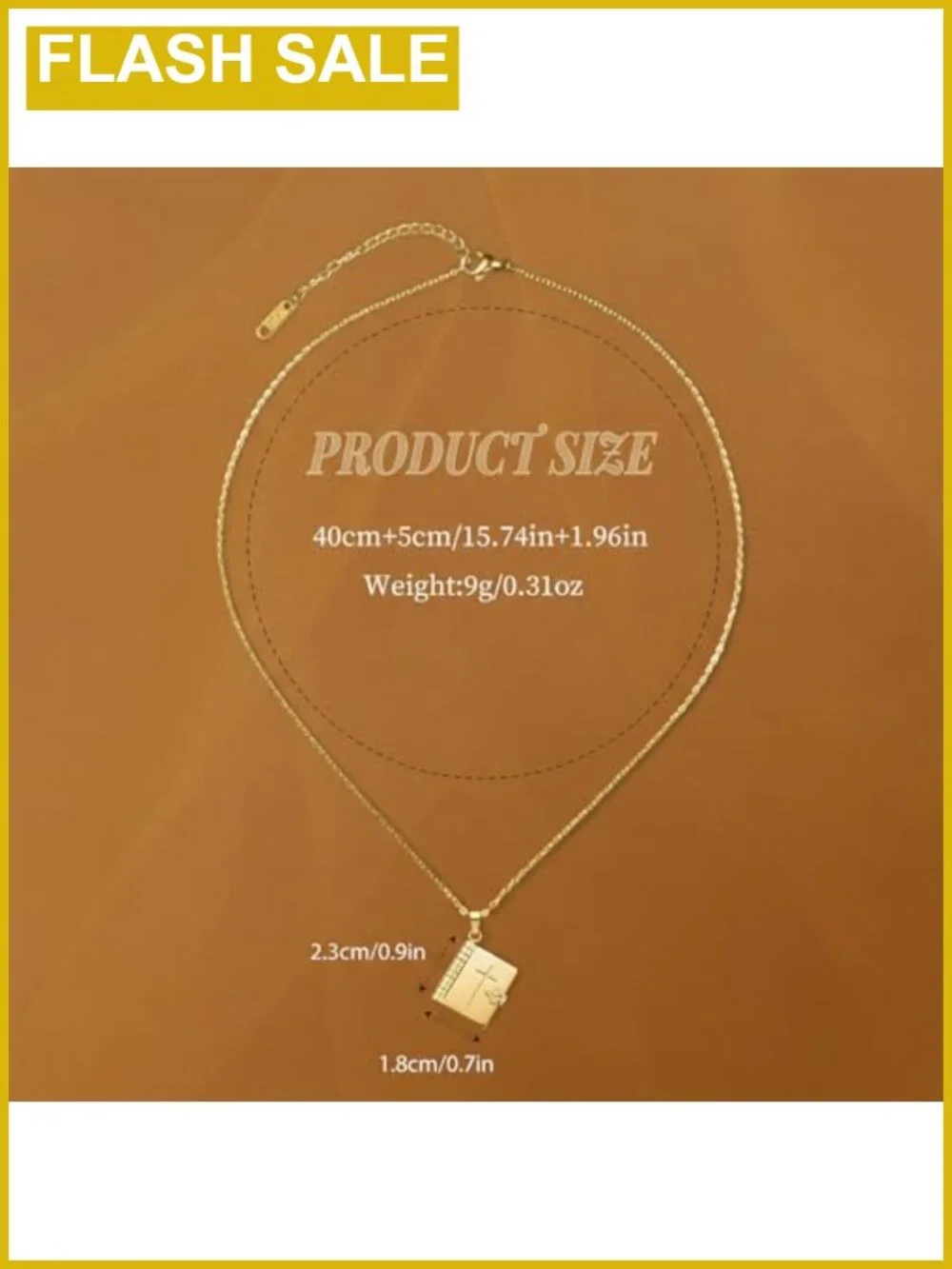 Christian Cross Locket Necklace Stainless Steel Bible Verse Pendant